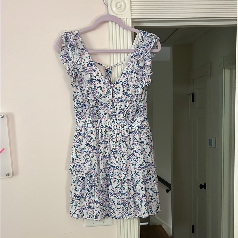 Vestique Floral Ruffle Dress